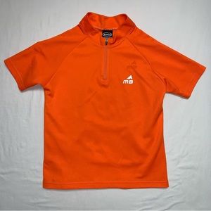 Orange Polo Golf Shirt Boys Medium Top Short Sleeve Collared Preppy Summer Camp